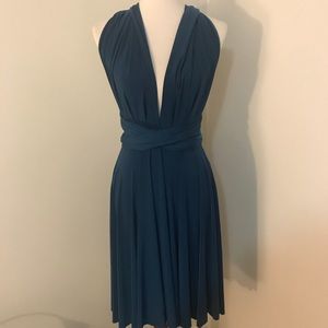 Teal multiway dress, 1 size, perfect for weddings